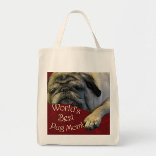 World's Best Pug Mum Tote Bag