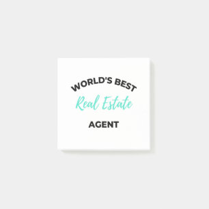 World's Best Real Estate Agent 2 Post-it Notes