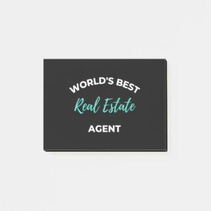World's Best Real Estate Agent Post-it Notes