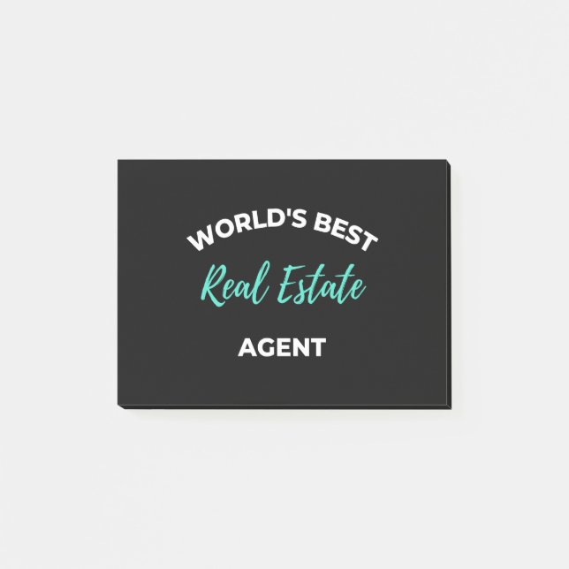 World's Best Real Estate Agent Post-it Notes (Front)