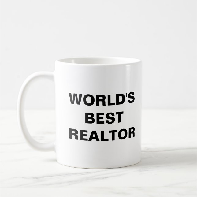 World's best Realtor Coffee Mug (Left)