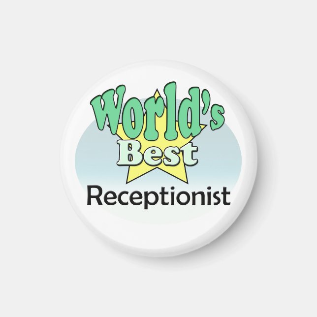 World's Best Receptionist Magnet (Front)