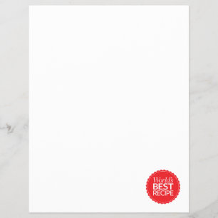 World's Best Recipe Flyer