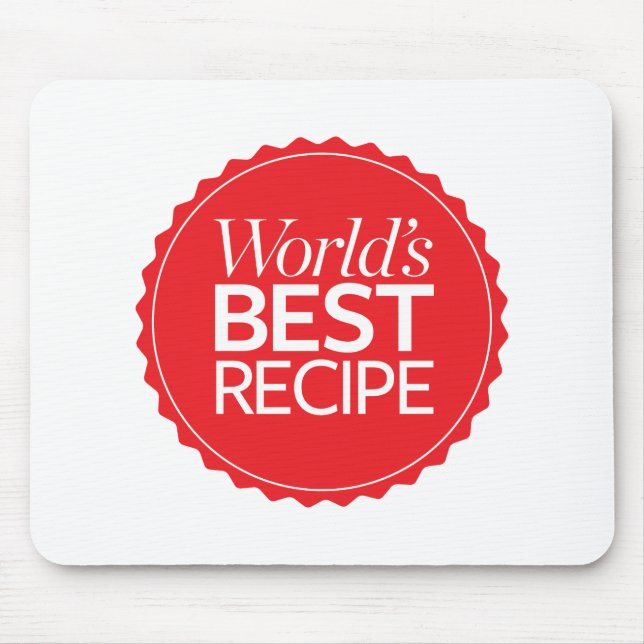 World's Best Recipe Mouse Pad (Front)