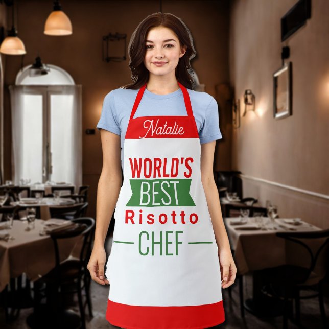 World's Best  Risotto Chef   -  personalised Apron (Creator Uploaded)