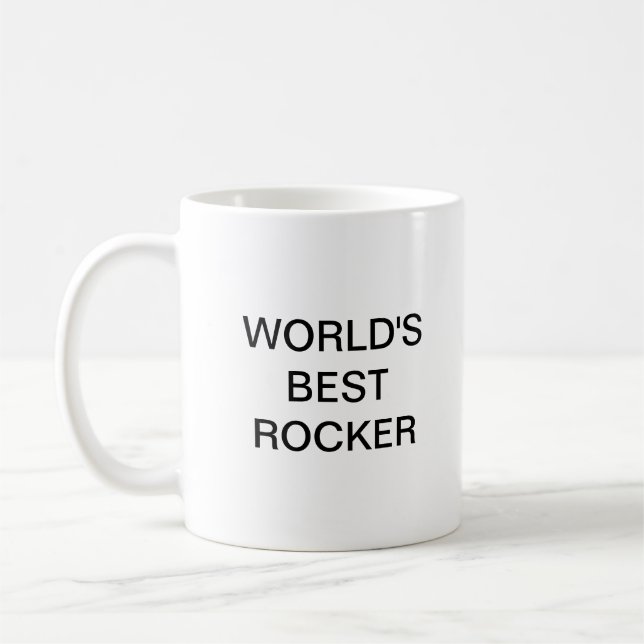 World's best ROCKER Coffee Mug (Left)