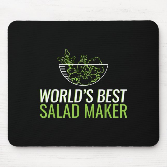 Worlds Best Salad Maker , For Your Favourite Vegan Mouse Pad (Front)