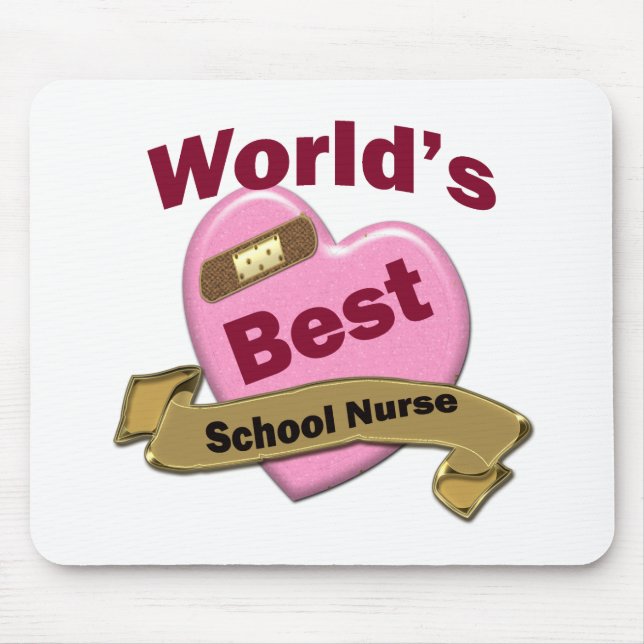 World's Best School Nurse Mouse Pad (Front)