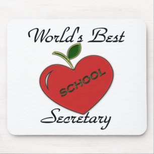 World's Best School Secretary Mouse Pad