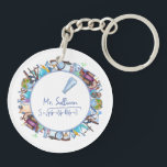 World's Best Science Teacher Custom Text  Key Ring<br><div class="desc">Customisable text double-sided keychain for the World's Best Science teacher!</div>