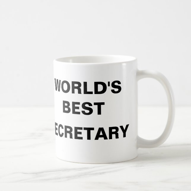 WORLD'S BEST SECRETARY COFFEE MUG (Right)