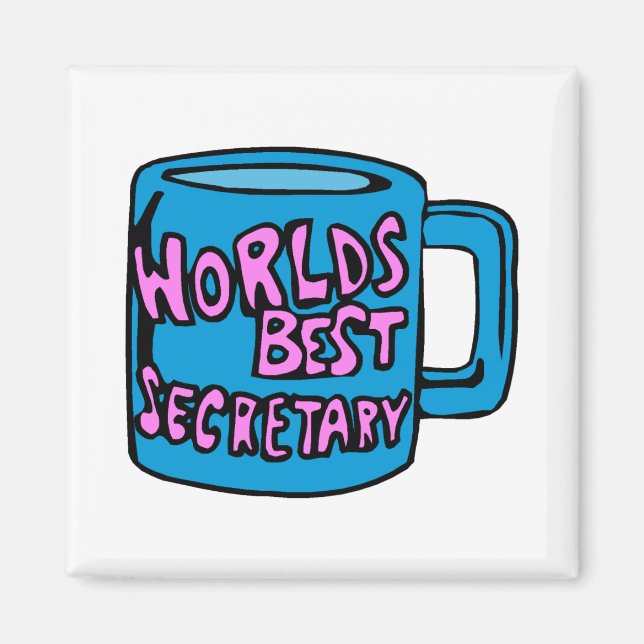 Worlds Best Secretary Magnet (Front)