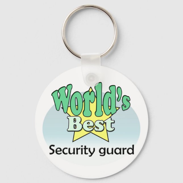 World's Best Security guard Key Ring (Front)