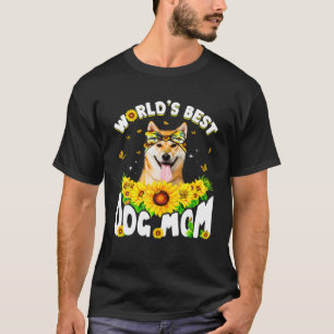 World's Best Shiba Inu Dog Mum Funny Mother's Day T-Shirt