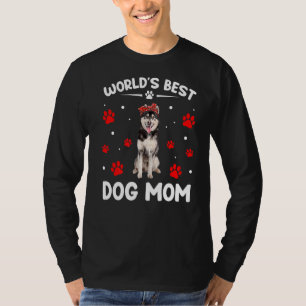 World's Best Siberian Husky Dog Mum Funny Mother's T-Shirt