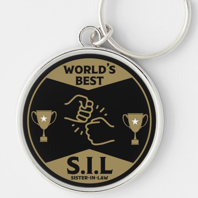 World's Best Sister-In-law Key Ring (Front)