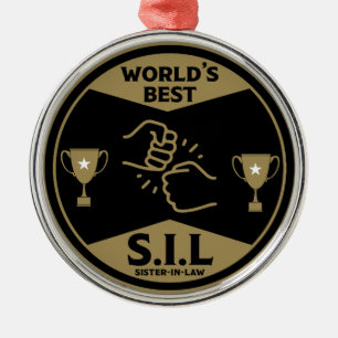 World's Best Sister-In-law Metal Ornament