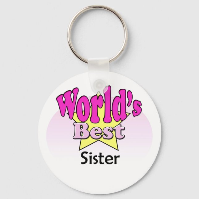 World's Best Sister Key Ring (Front)