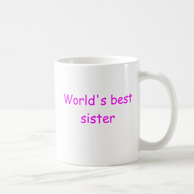 World's Best Sister Mug (Right)