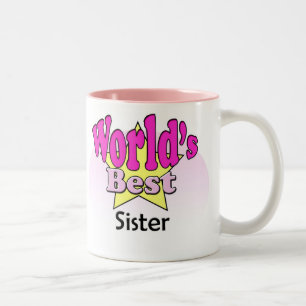 World's Best Sister Two-Tone Coffee Mug
