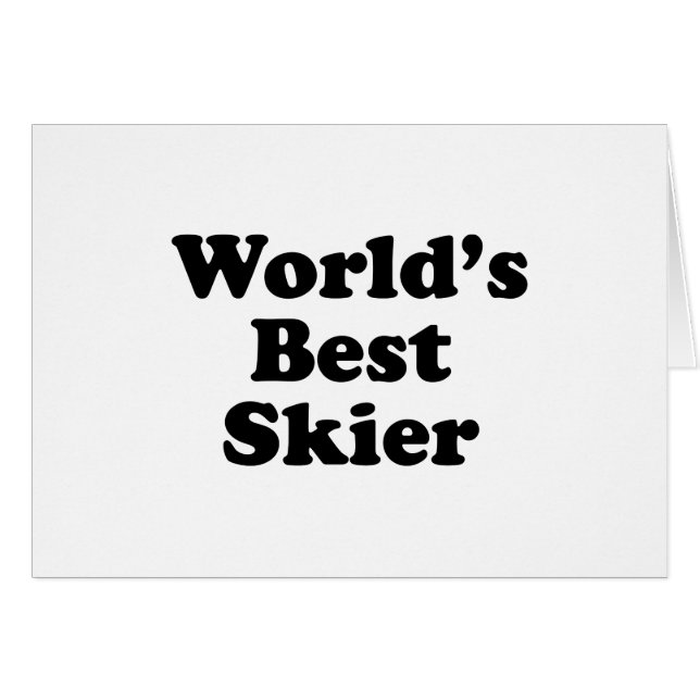 World's Best Skier (Front Horizontal)