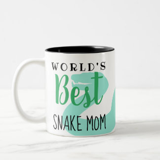 World's Best Snake Mum - Customisable Two-Tone Coffee Mug