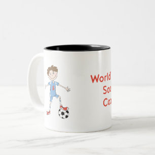 World's Best Soccer Coach Two-Tone Coffee Mug