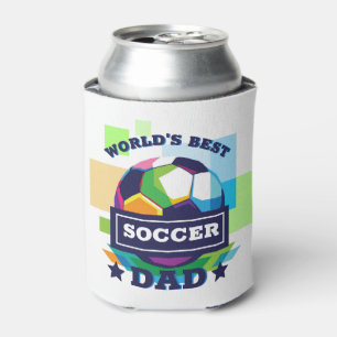 World's Best Soccer Dad Father's Day Can Cooler