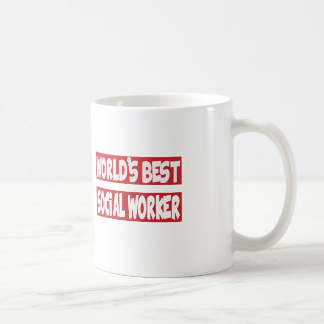 World's Best Social Worker. Coffee Mug (Right)