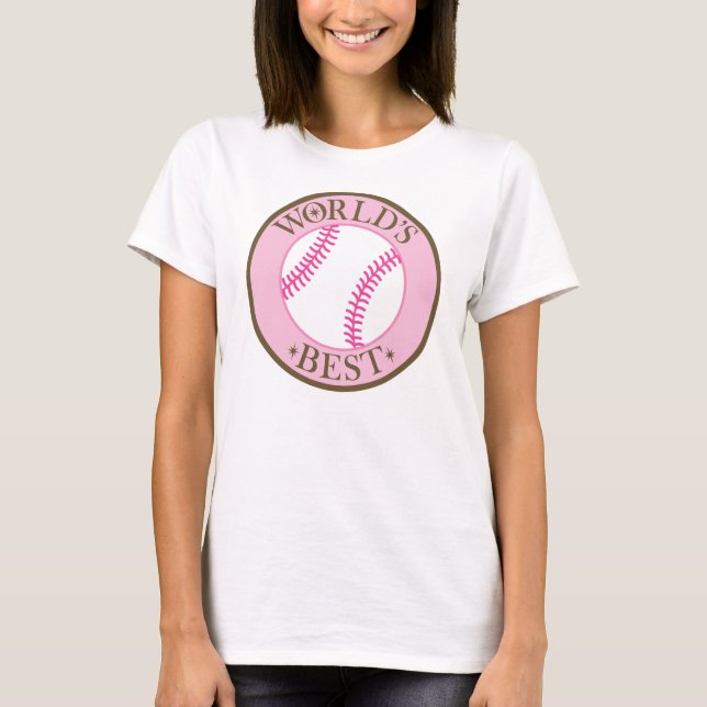 Worlds Best Softball Player T-Shirt (Front)