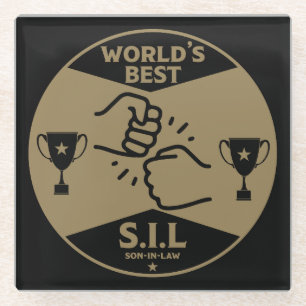 World's Best Son-In-Law Glass Coaster
