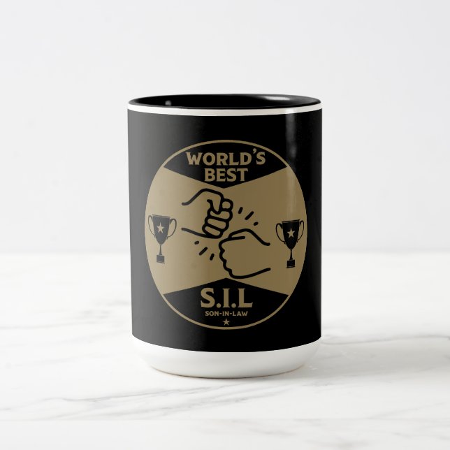 World's Best Son-In-Law Two-Tone Coffee Mug (Center)