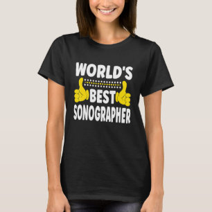 World's Best Sonographer Job Title Profession Sono T-Shirt