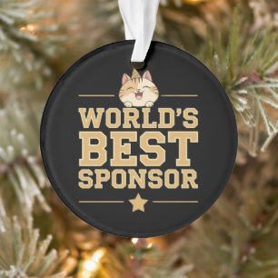 World's Best Sponsor Ever Food Bank Volunteers Ornament