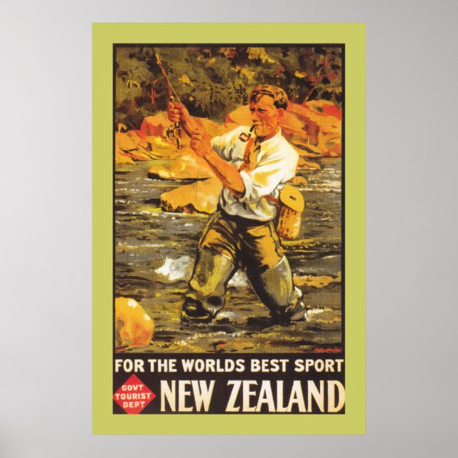 "World's Best Sport" - New Zealand Poster (Front)