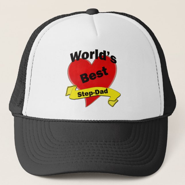 World's Best Step-Dad Trucker Hat (Front)