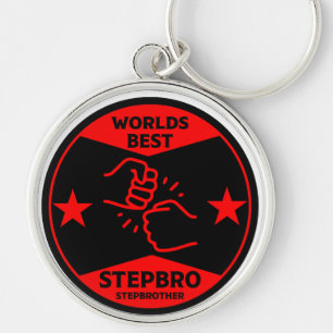 Worlds Best Stepbrother Key Ring