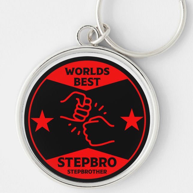 Worlds Best Stepbrother Key Ring (Front)