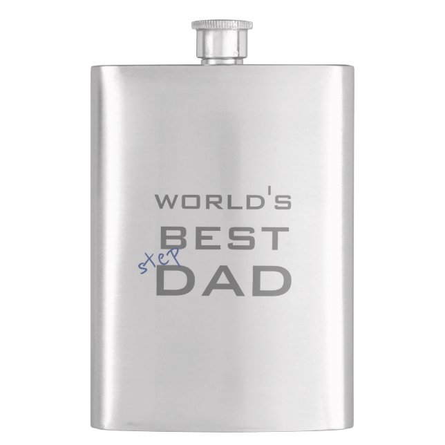 World's Best Stepdad Classic Flask (Front)