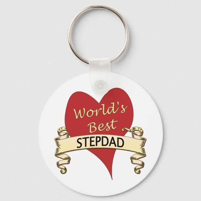 World's Best Stepdad Key Ring (Front)