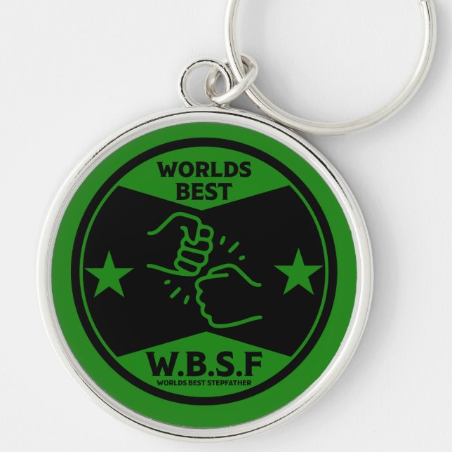 WORLDS BEST STEPFATHER KEY RING (Front)
