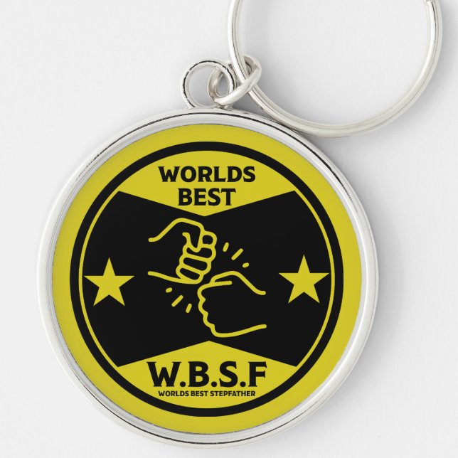 WORLDS BEST STEPFATHER KEY RING (Front)