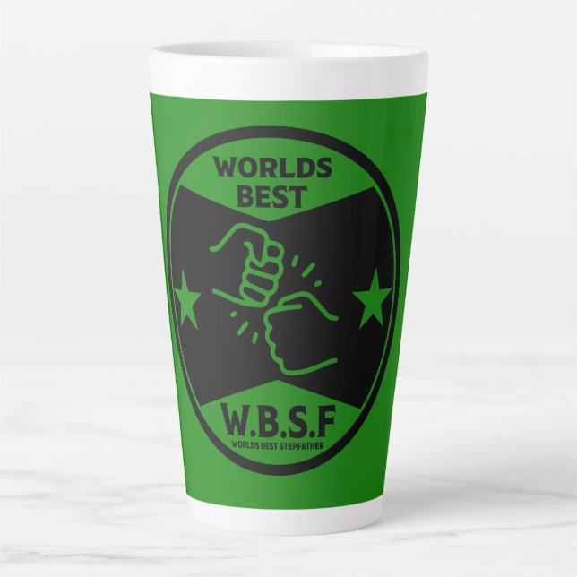 WORLDS BEST STEPFATHER LATTE MUG (Front)