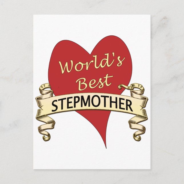 World's Best Stepmother Postcard (Front)
