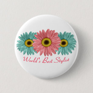 World's Best Stylist 6 Cm Round Badge