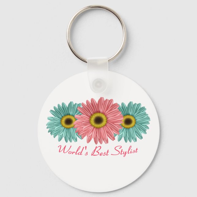 World's Best Stylist Key Ring (Front)