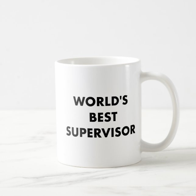 Worlds Best Supervisor Coffee Mug (Right)