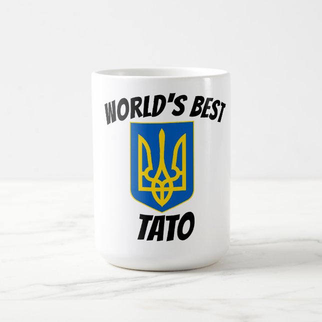 World's Best Tato Dad Tryzub Morphing Mug (Center)