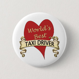 World's Best Taxi Driver 6 Cm Round Badge