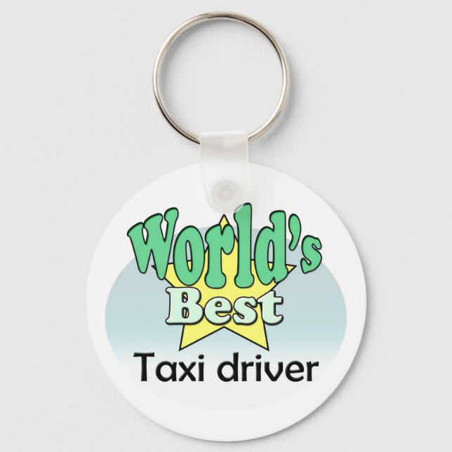 World's Best Taxi Driver - Appreciation Key Ring (Front)